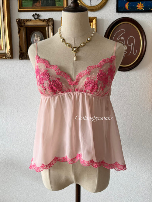 Wacoal Pink Chiffon Cami Size S/M