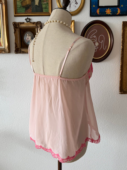 Wacoal Pink Chiffon Cami Size S/M