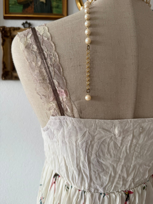 Boho Floral Chiffon Babydoll Size S