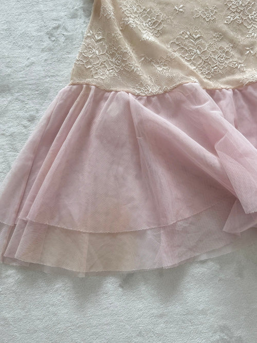 Ballerina Pink Mesh Babydoll Size S