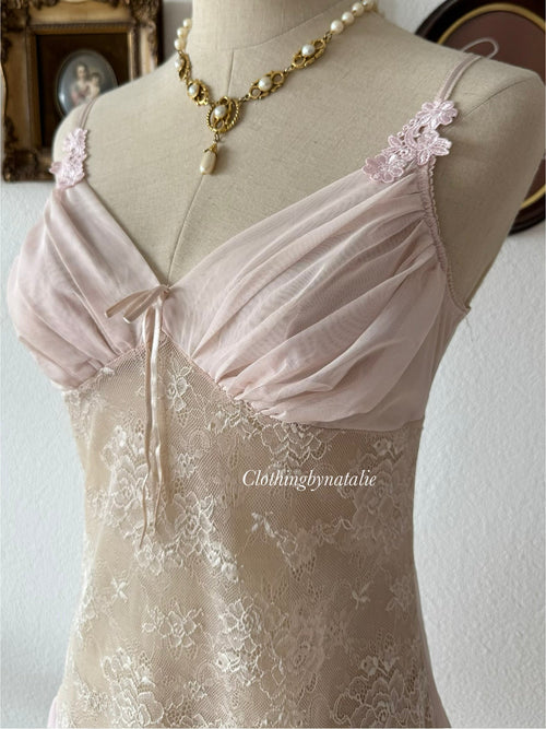 Ballerina Pink Mesh Babydoll Size S