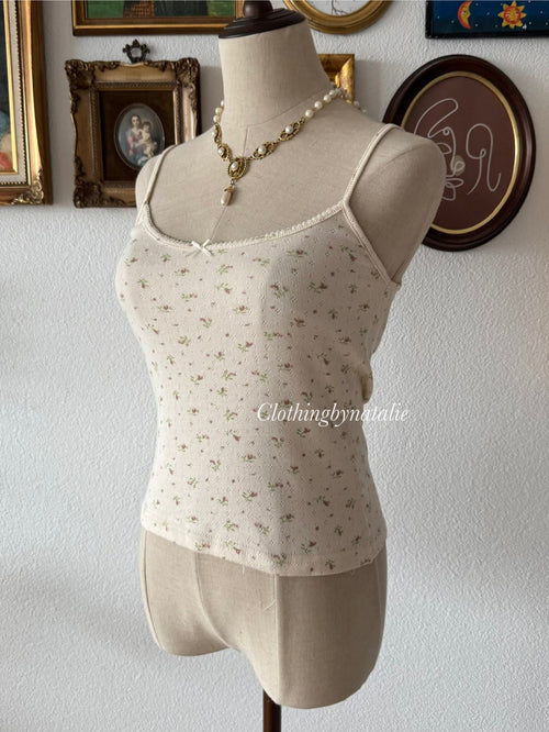 Coquette Floral Knit Cami Size S