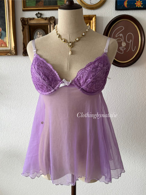 Mayela Lila Chiffon Bustier Size S