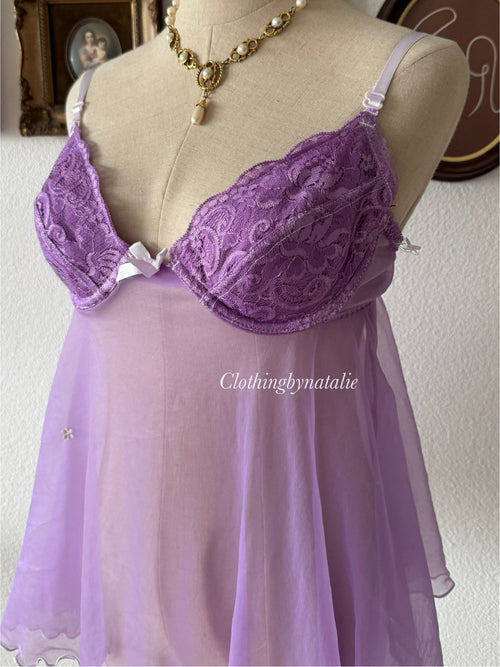 Mayela Lila Chiffon Bustier Size S