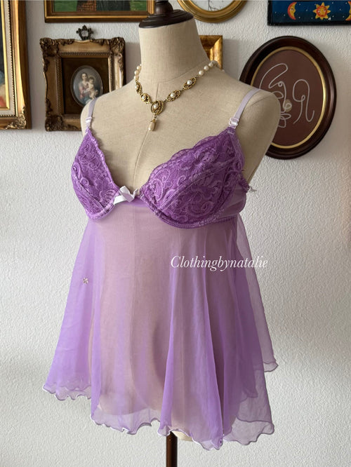 Mayela Lila Chiffon Bustier Size S