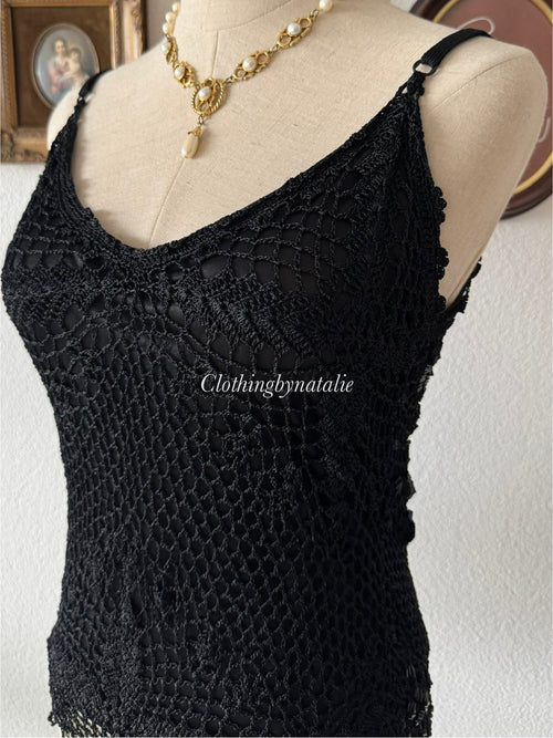 Fairy Black Knit Cami Size S