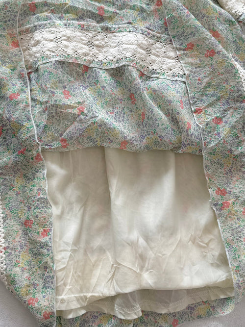 Japanese Floral Green Babydoll Size S/M