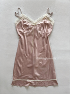 Soft Pink Satin Slip Size S