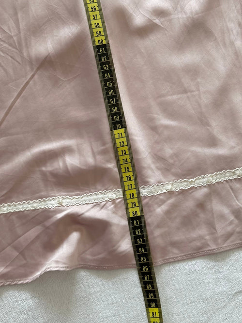Soft Pink Satin Slip Size S