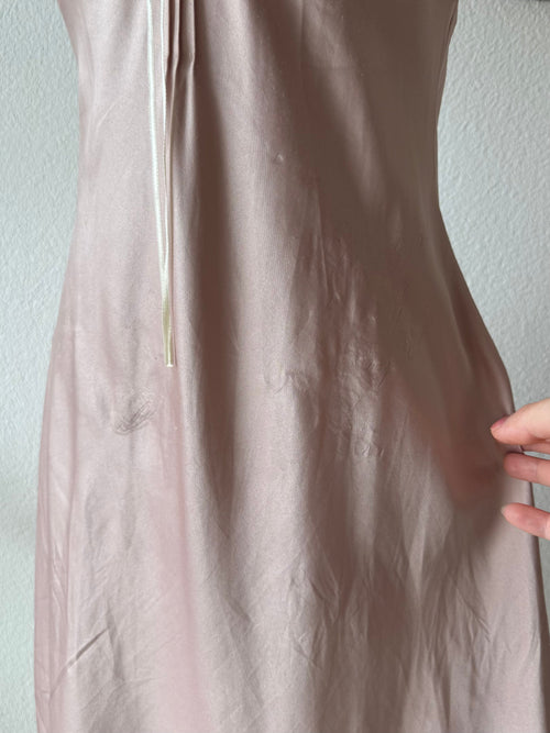 Soft Pink Satin Slip Size S
