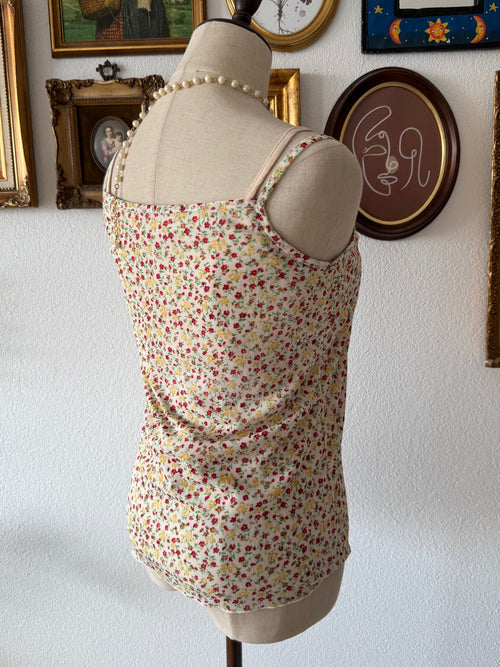 Y2K Floral Stretchy Cami Size S