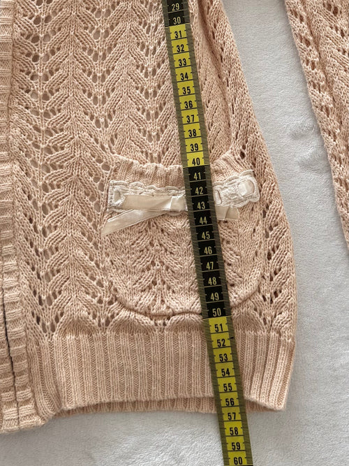 Orange Cardigan Cami Set Size S