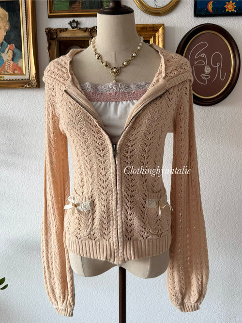 Orange Cardigan Cami Set Size S