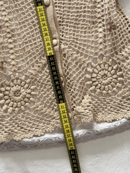 Y2K Brown Knit Cami Set Size S