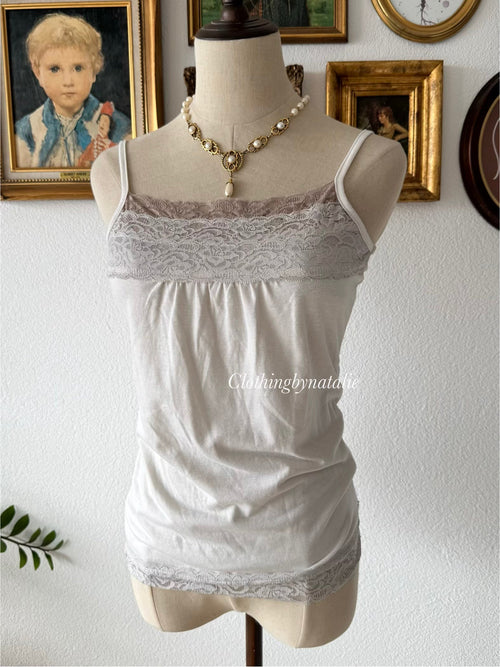Y2K Brown Knit Cami Set Size S