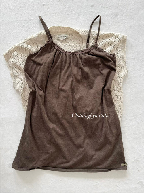 Earthy Brown Babydoll Set Size S