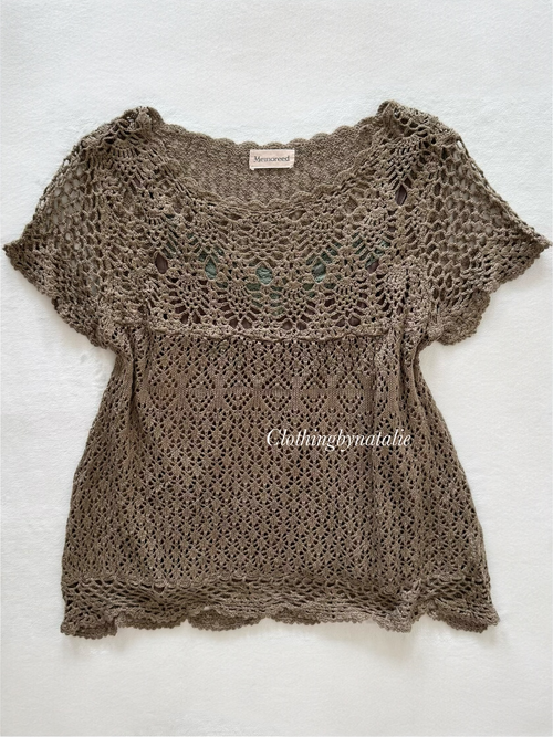 Earthy Brown Knit Cami Set Size S
