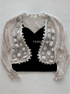 Y2K Cardigan Cami Set Size S