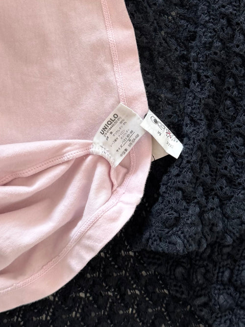 Black Pink Cardigan Cami Set Size S