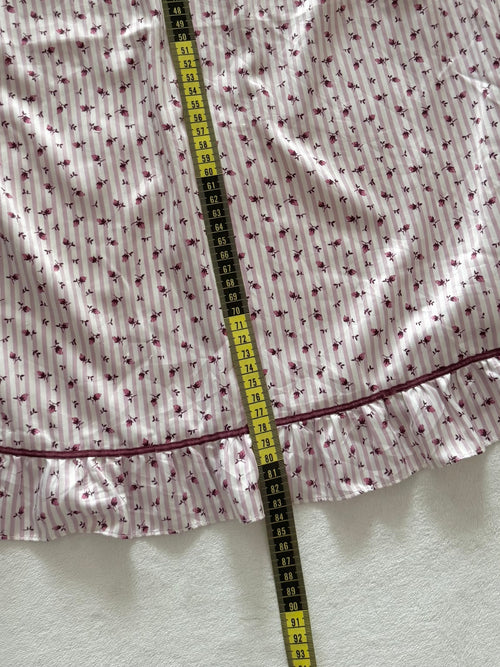 Mini Floral Satin Slip Size M