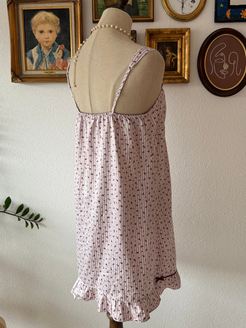 Mini Floral Satin Slip Size M