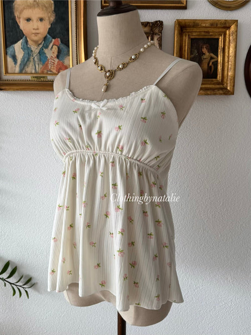 Coquette Floral Jersey Cami Size M
