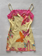 Victoria’s Secret Yellow Satin Mini Dress size S
