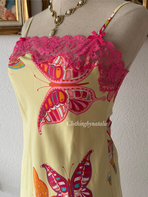 Victoria’s Secret Yellow Satin Mini Dress size S
