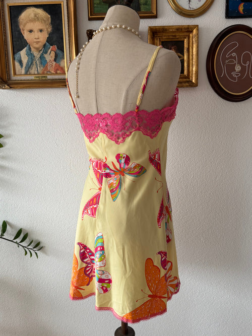 Victoria’s Secret Yellow Satin Mini Dress size S