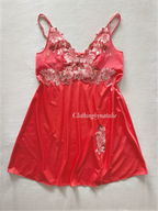 Embroidery Orange Nylon Babydoll size M