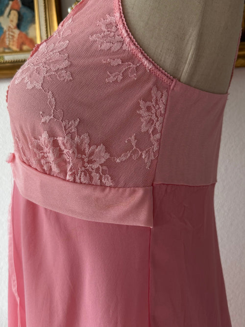 Coquette Pink Chiffon Babydoll Size S/M