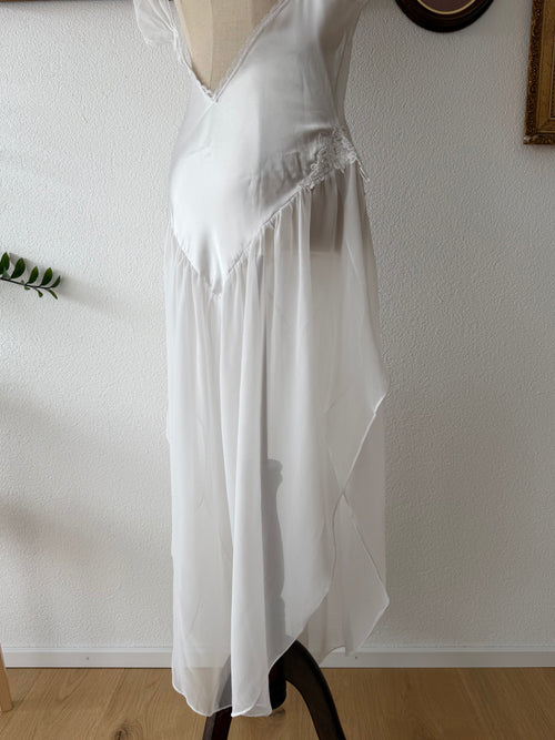 Pauline’s Crousseau Bridal Drop Waist Peignoir Set Size M/ small L