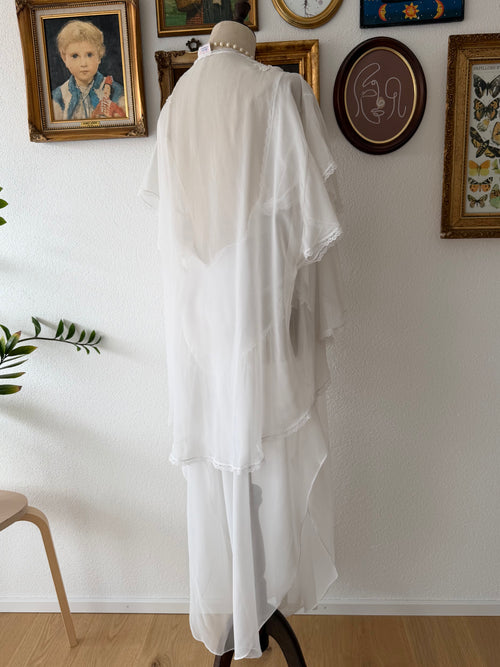 Pauline’s Crousseau Bridal Drop Waist Peignoir Set Size M/ small L