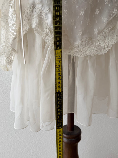 Sara Beth Bridal Satin Peignoir Set Size S