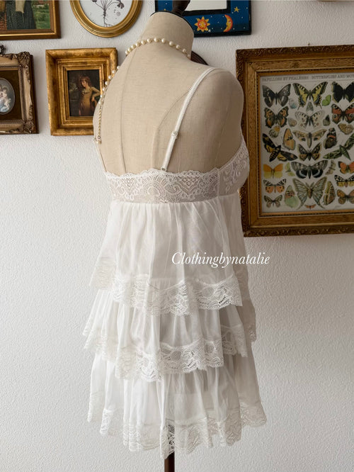 Tutu White Fairy Babydoll Size S