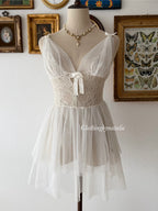 Mesh White Tutu Babydoll Size S