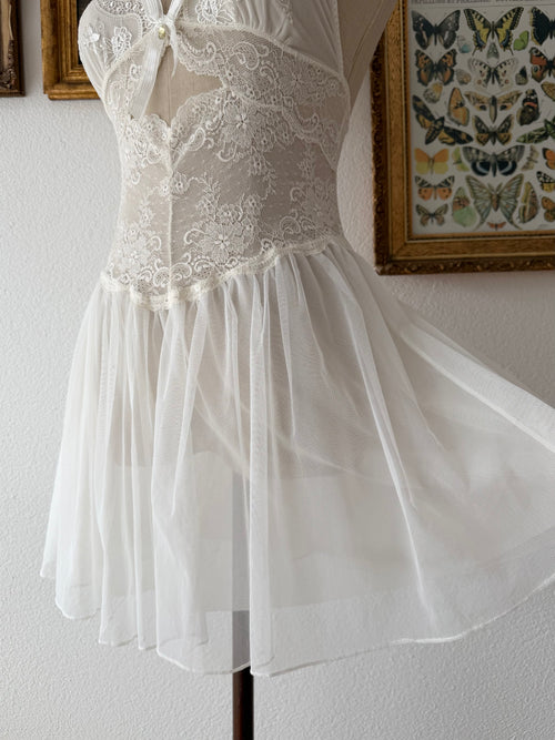 Embroidery Mesh Babydoll Size S