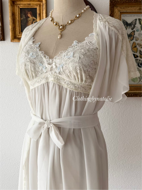 Inbloom Bridal Chiffon Peignoir Size M