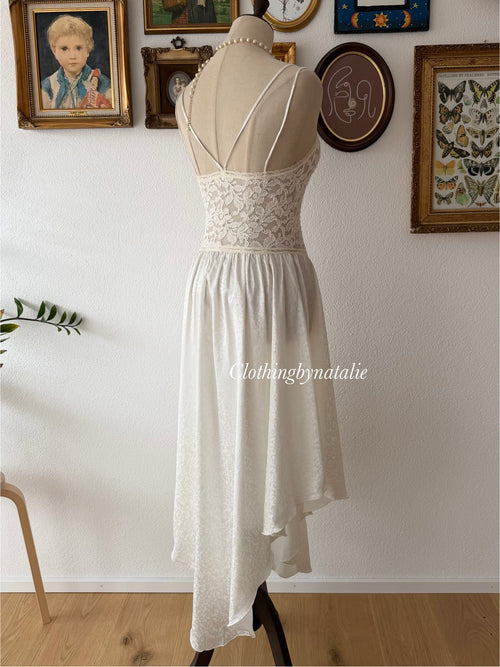 Drop Waist Satin Lace Slip Size XS