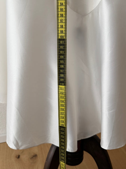Etienne Fishtail White Maxi Dress Size M