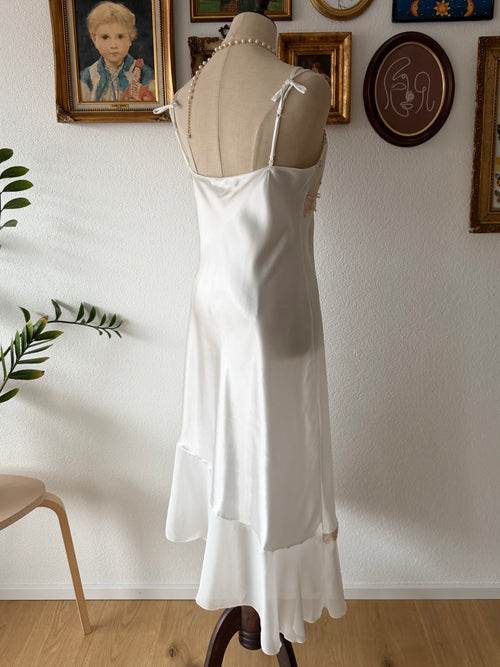 Delicates Maxi Satin Peignoir Set Size S