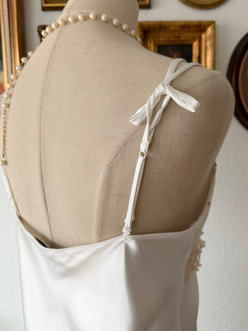 Delicates Maxi Satin Peignoir Set Size S