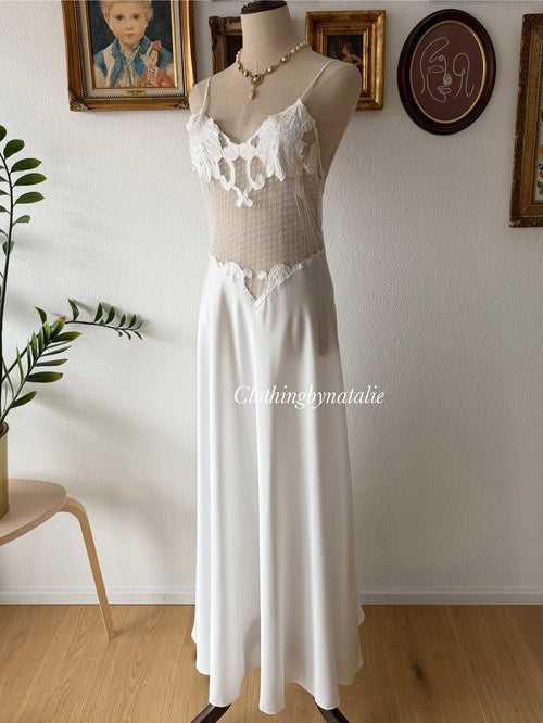 Linda Bridal Maxi Satin Dress Size S