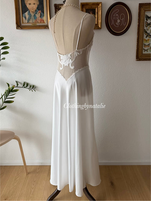 Linda Bridal Maxi Satin Dress Size S