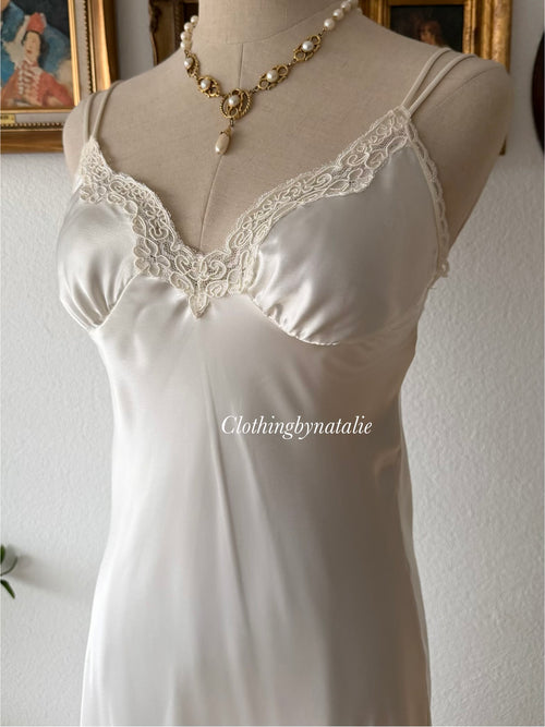 Lingerie Cacique Bridal Satin Peignoir Set Size S