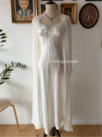 Lingerie Cacique Bridal Satin Peignoir Set Size S