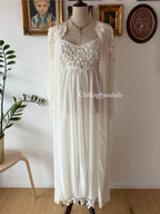 Flora Nikrooz Bridal Maxi Peignoir Set Size S