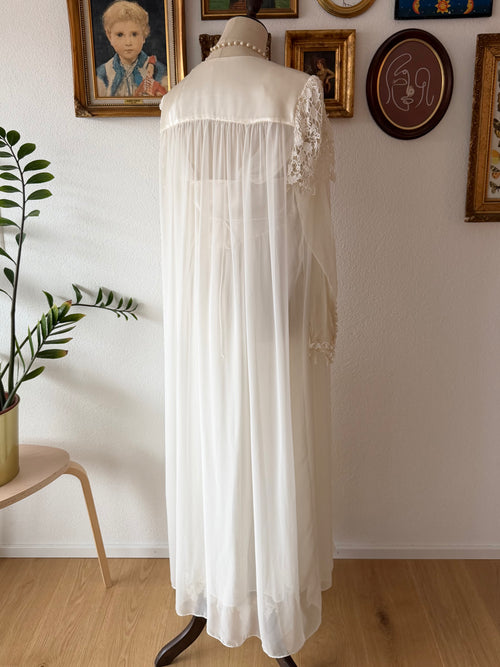 Flora Nikrooz Bridal Maxi Peignoir Set Size S