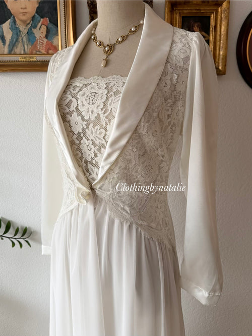 Victoria’s Secret Bridal Satin Peignoir Set Size S