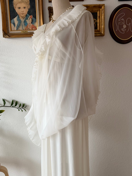 Evete Maxi Nylon Chiffon Gown Size S